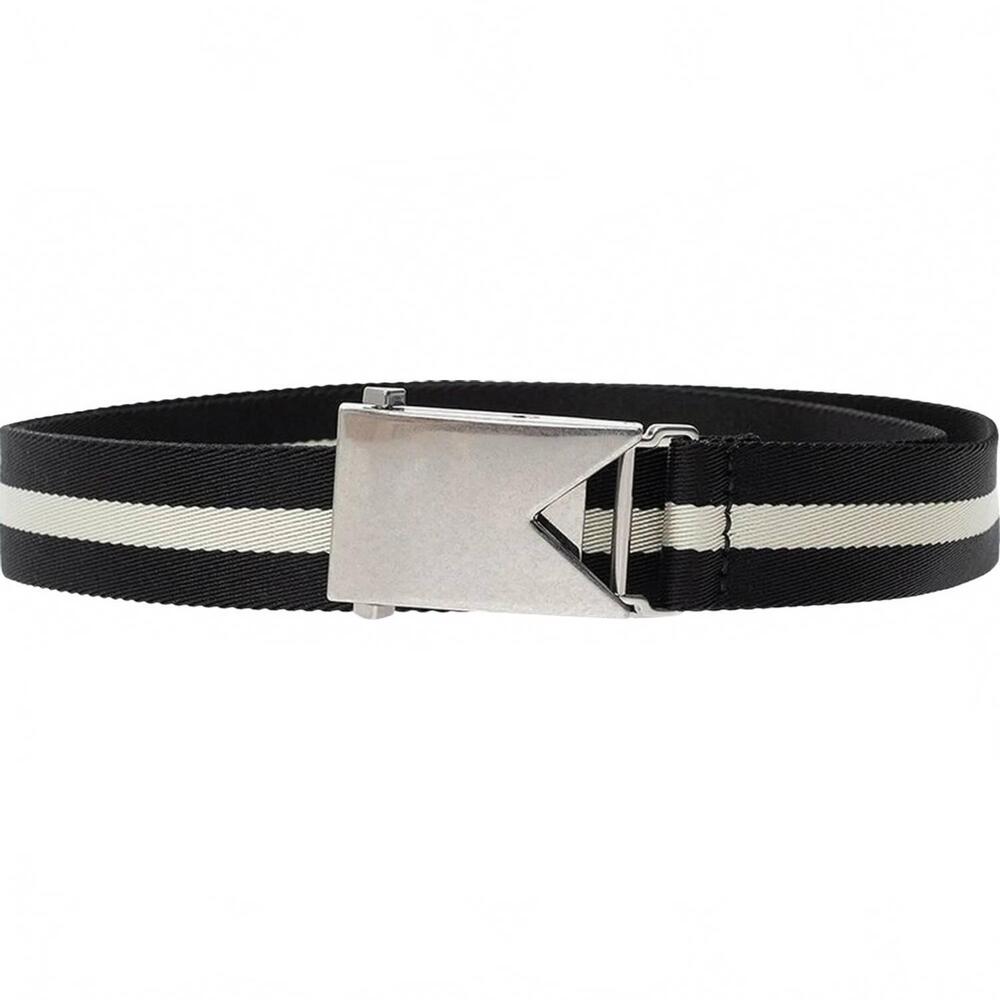 NEW BOTTEGA VENETA ribbon strap belt in black